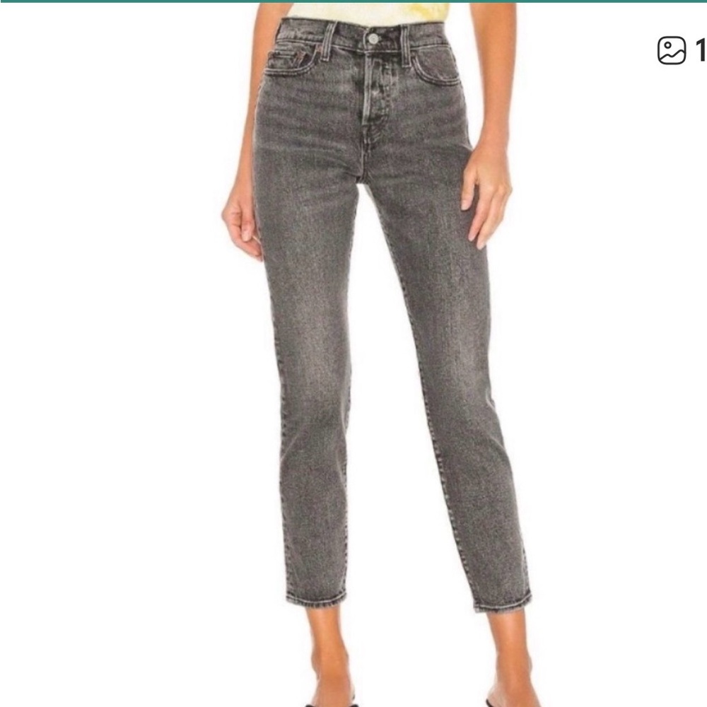 Levi’s Button Fly High Waist Straight Leg Wedgie Jeans